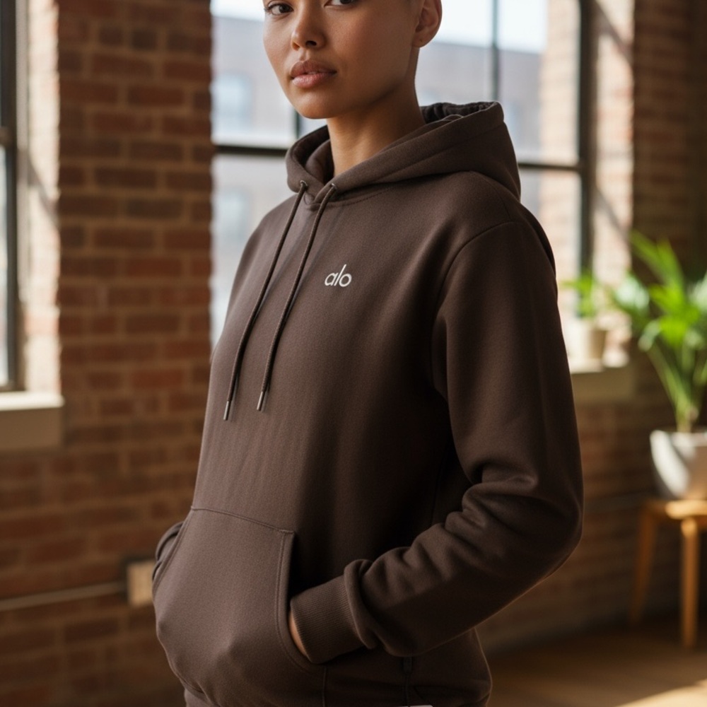 ALO Yoga Men's Dark Brown Hoodie (NWT)